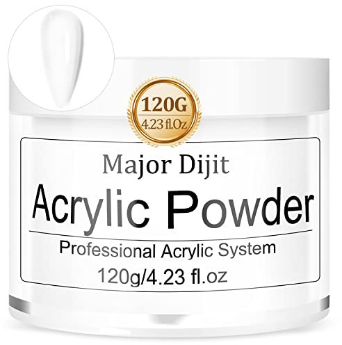 120 g Acrylpulver, klares Acrylnagelpulver 4,23 Unzen großes Fassungsvermögen, professionelles Polymer für 3D French Nail Manicure Extension Nail Carving, langlebige Beauty-Geschenke (Clear)