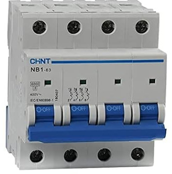 CHINT Disjoncteur Interrupteurs série (NB1-63, Quadripolaire 4P, 32 A), code 180407