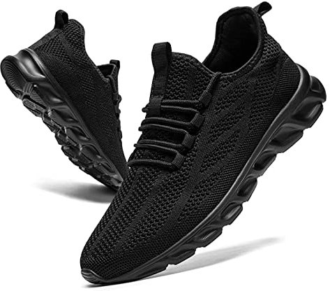 AZSDXS Sneaker Sportschuhe FüR Herren Turnschuhe Herren Schuhe Herren Sneaker Herren Schwarz 46