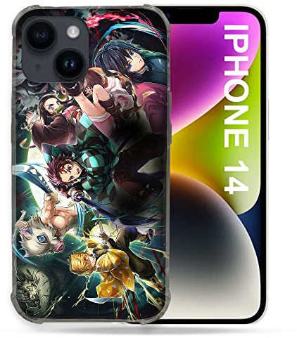 Cokitec Schutzhülle für iPhone 14 (6.1) Manga Demon Slayer Gruppe