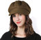 Sumolux Damen Barett Newsboy Hut Französische Wollmütze Klassisch Herbst Frühling Winter, braun, Einheitsgröße