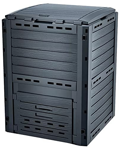 Prosperplast ArtPlast Kompostpflanze Compogreen Woody 280 l, Maße 596 x 600 x 1000 mm, Anthrazit