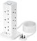 3M Tower Extension Lead with USB C, Hotimy 12 Way Multi Plug Extension Tower with 4 USB (2 Type C & 2 USB A Ports) Surge Protected Extension Cord 13A 3250W Tower Power Strip Long Cable for Home Office