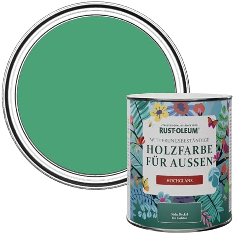 Rust-Oleum Green Mould-Resistant Garden Paint In Gloss Finish - Emerald 750ml