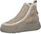 Tamaris Damen Boots Leder Winter gefüttert; BEIGE/beige; 38 EU
