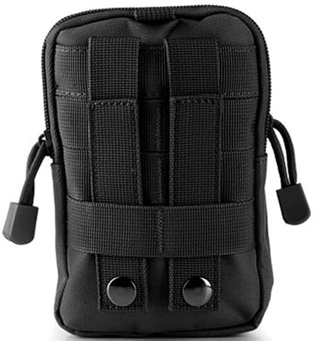 Outdoor Taktische Handy Gürteltasche Bauchtasche Armee Hüfttasche Sport Tasche für Camping Wandern Reise (Schwarz)