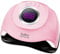 LKE UV LED Nail Lamp 280W, Auto-Sensing, Portable, 66pcs LED, 4 Timers, Cures 5 Fingernails, Pink, High Efficiency, Indoor Use, Nail Gel Curing Lamp