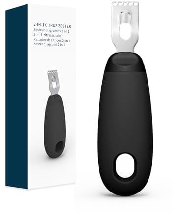 KITCHENDAO Pelador de limones cítricos, herramienta para ahorrar Efort, pelador de corteza de limón ultra afilado, barra de herramientas para camarero, pelador de limón, pelador de limón para