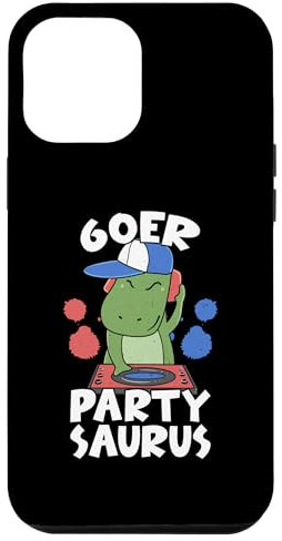 Hülle für iPhone 12 Pro Max 60er Party Saurus Sechziger Jahre Kassette Vintage Retro