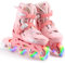 Locavun Verstellbare Inline-Skates für Mädchen, Rollschuhe Kinder für Mädchen, Verstellbare 4 Größen Inliner Rollschuhe mit Leuchtenden Rädern Roller Skates für Kinder
