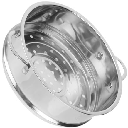 Cuiseur à vapeur en acier inoxydable pour boulettes de cuisine, panier à vapeur, paniers à vapeur pour la cuisson, micro-ondes, autocuiseur, paniers à vapeur, insert pour bébé/argent/23,6 x 22 x 7,7 c