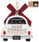 Just Married Auto Deko Ornament 2025, mr und mrs Hochzeitsgeschenke für die Braut - Zukünftige Herr und Frau Geschenke, Holzornament für Braut und Bräutigam - Hochzeit Geschenke