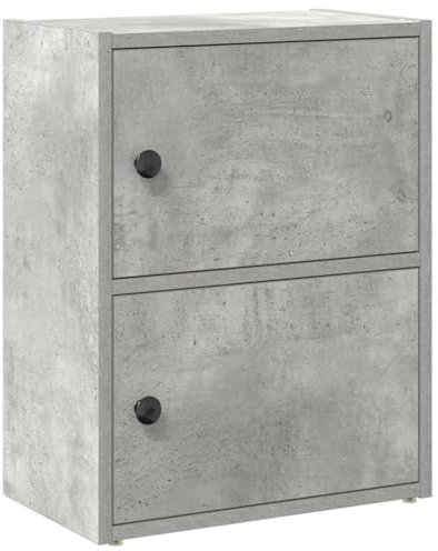 vidaXL Libreria Grigio Cemento 40x24x52 cm in Legno Multistrato