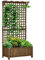 Outsunny Hochbeet Pflanzkasten mit Rankgitter, Spalier Pflanzkübel Blumenkasten Holz, Gartenspalier 90 x 45 x 183cm für Garten Balkon Terrasse, Blumenkübel für Kletterpflanzen Korbpflanzen, Blumen