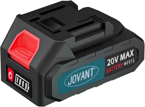 Jovant 20V MAX Batterie, kompakte 4.0Ah, 20V Lithium-Ionen-Batterie, kompatibel mit Akku-Elektrowerkzeugen im Freien, wiederaufladbare 4.0Ah Lithium-Ionen-Batterie