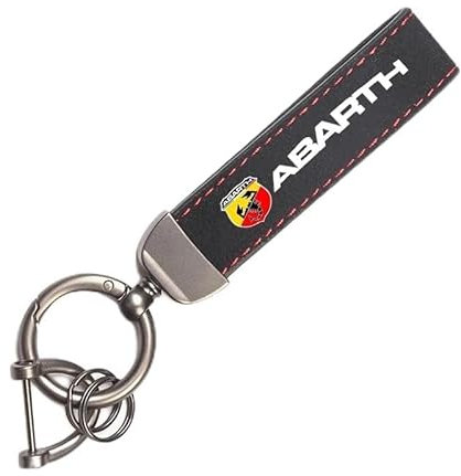 LJJWIW Auto Schlüsselringe Für Abarth 595,Benutzerdefinierte Schlüsselanhänger,Personalisiert Schlüsselring,Hochwertigem Schlüssel Tag Zubehör