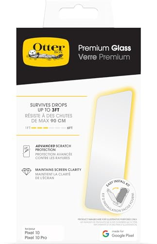 OtterBox Premium Glass Screen Protector for Google Pixel 10/10 Pro