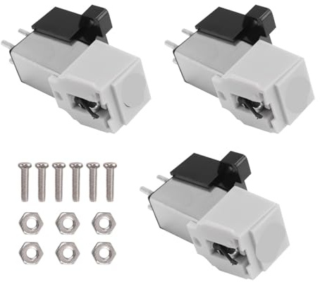 Phono Needle 3PCS AT3600L Dynamic Magnetic Cartridge Needle Stylus for Audio Technica Turntable Phonograph Records Player