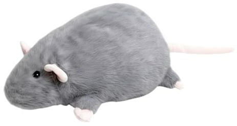 Riesenmaus Plüsch | Ratte Stofftier | Realistisches Süßes Rattenkissen | Süße Mollige Maus Aus Plüsch Für Kinder Und Erwachsene, Geeignet Für Geburtstage, Dekorative Kissen Und Geschenke, 90 cm