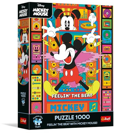 Trefl - Puzzle 1000 Teile Spüre den Rhythmus mit Mickey Premium Plus Disney