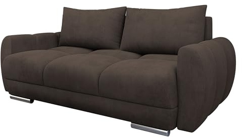 Mirjan24 Sofa Lonkor II, Zweisitzer Polstersofa für kleines Wohnzimmer, Dekorative Steppung auf der Sitzfläche, Sofagarnitur, Wohnlandschaft, Couchgarnitur (Lumo 40)