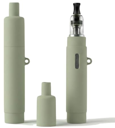 Cover E-Cig, Compatibile con Geekvape Wenax M1,Wenax m2,Kivvi 1,Kivvi 2, Kivvi Spark,Silicone,Anti graffio,Anti caduta,Igienica,Morbida,per Sigaretta Elettronica Unica (VERDE SALVIA)