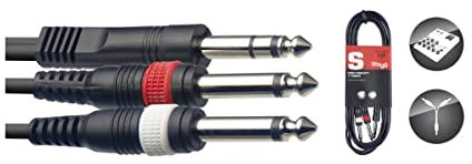 Stagg SYC3/PS2P E 3 m 2 x - 1 x Stereo Jack Y Splitter Cable