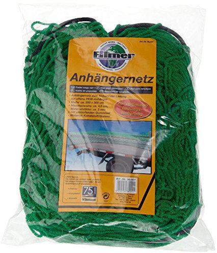 Filmer 38024 Anhängernetz 3 x 2 m, grün