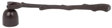 Biedermann & Sons Snuffers - Accessories for Candles Decorative Antique Style Kerzenlöscher, Zink, Rustikaler Baumzweig mit Glocke, 10.5-Inch