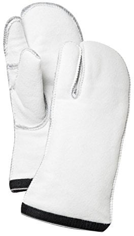 Hestra Herren Heli Ski Liner 3 Finger HandschuheWeiß/Grau 10