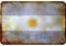 Argentina Bandera Cartel de chapa Argentina Flag Tin Sign Vintage Style