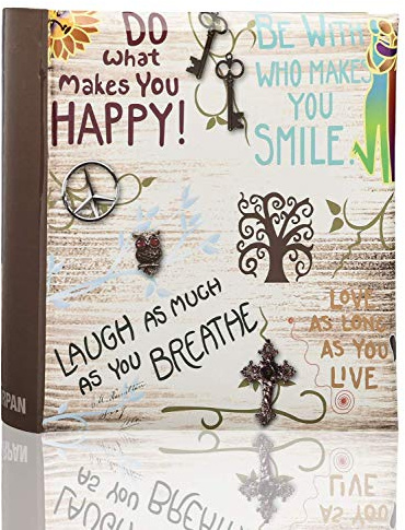 Arpan Large Slip In Memo Photo Album Holds 200 Photos 6'' x 4'' - Life Inspirational Slogans Photo Album