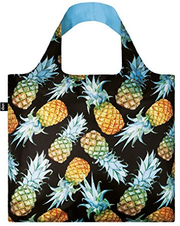 LOQI Juicy Einkaufstasche / Reisetasche Reise-Henkeltasche, 50 cm, Pineapples