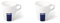 Holland Plastics Original Brand 2 X Coffee/Cappuccino/Latte Mugs-Capacity 10oz