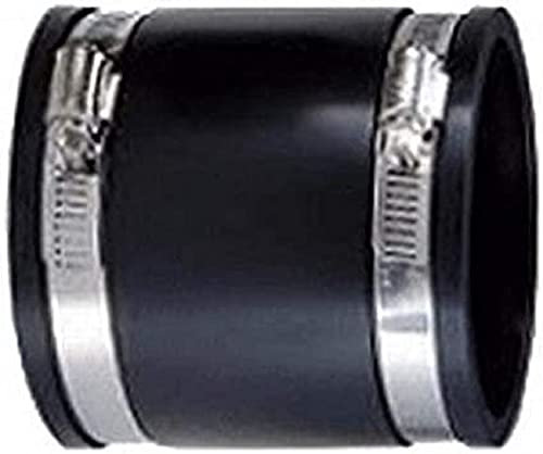 AquaForte PVC Elastomer, flexible Muffe, Ø 160 mm/ 6 (Klemmbereich 158-168mm), enorm flexibel!, Schwarz