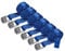 Zurrgurt Spanngurt belastbar bis 250 kg DIN EN 12195-2 Befestigungsgurt Klemmverschluss Befestigungsriemen blau verschiedene Längen Stückzahlen, 6er Pack 2.5 cm x 2.5 m