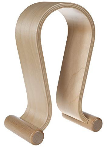 Maclean MC-815 Kopfhörerständer aus Holz | Universal Halter für Over-Ear Headsets | Stabil & Dekorativ | Kopfhörerhalter für Büro Studio Zuhause (Eiche)