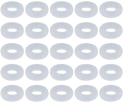 Othmro Silikon-O-Ringe, 3 mm Innendurchmesser, 7 mm Außendurchmesser, 2 mm Breite, Dichtungsdichtung, 30 Stück