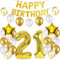 Luftballon 21. Geburtstag deko mann gold Folienballon 21 jahre Geburtstag dekoration gold Happy Birthday 21th deko 21 Geburtstag deko männer Geburtstagsdeko 21 Jahre Geburtstag Deko mann frau (21)