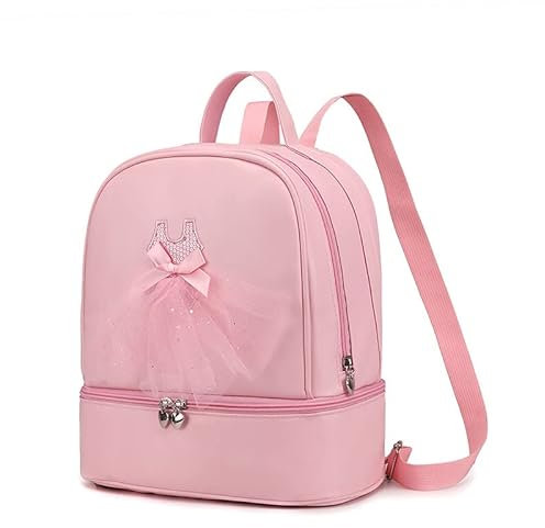TENDYCOCO Toddler Backpack Ballet Backpack Latin Ballerina Dance Bag for Little Girls