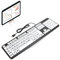 Plyisty Tastiera USB cablata, tastiera per ipovedenti per anziani, tastiera con tasti bianchi di grandi dimensioni per computer tablet PC laptop(Nero)