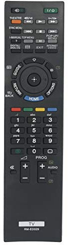 VINABTY RM-ED029 Sub RM-ED044 RM-ED045 Telecomando sostitutivo compatibile con Sony Bravia TV KDL-32EX40B KDL-32EX43B KDL-40EX40B KDL-40EX43B