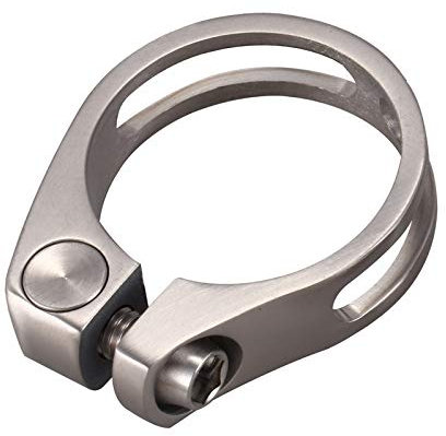 LLDDSS Fahrradsitzklemme Titanium Sattelklemmen Mountainbike Rennrad Sattelstütze Titan-Legierung Sitzrohr Clip Titanium Farbe (Color : 31.8mm)