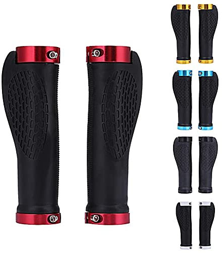 TIYO Fahrrad Lenkergriff Ergonomische Fahrrad Griffe e-Bike Gummigriffe Alu, Gold