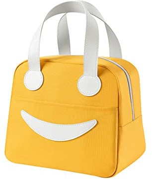 croselyu Portable Lunch Bag Mini Lunch Bag Insulated Bag Portable Cute Lunch Bag Outdoor Picnic Bag Ice Bag Outdoor Storage Bag, 1 PCE (Small,Yellow)