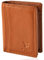 MATADOR Petit Portefeuille Homme en Cuir Véritable | Mini Porte Monnaie avec Blocage RFID/NFC | Boîte Cadeau Incluse | Marron Clair