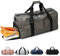 Sporttaschen für Damen und Herren, Reisetasche und Handtaschen - mit Schuhfach und Nassfach - Travel Bag für Sport, Fitnessstudio, Duffle Bag für Wochenendreisen (grau)