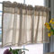 Unifarbige Kurzstore aus Baumwolle, Scheibengardine mit Hohler Spitze, Boho Vorhang, Türvorhang, Kurze Vorhänge für Küche, Wohnzimmer, Schränke (Size : W55xH31IN/140x80CM)