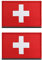 Zcketo 2 PCS Swiss Confederation Switzerland Flag Patch Hook and Loop Embroidered National Emblem for Football Billiards Team Work Clothes Jersey Backpack Caps Travel Tactical Military