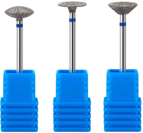 minkissy 3 Pcs Sanding Disc Nail Drill Bits Sanding Discs with Metal Nail Drill Bit Diamond Tipped Drill Bit Cuticle Nail Drill Bit Diamond Manicure Tool for Nail Salon